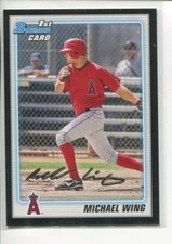 2010 Bowman Prospects Black Michael Wing BP86 Arizona Diamondbacks