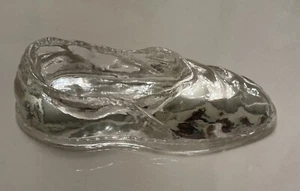 Mocasín de vidrio o zapatilla plato de baratija vintage - Imagen 1 de 6