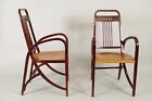 Joseph HOFFMANN (1878 - 1957) pour THONET : Paire de fauteuils 