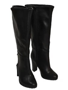 Lane Bryant Boots Black Tall High Heels Size 9 Wide New - Picture 1 of 9