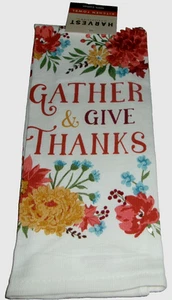 Toalla de cocina FALL ~REÚNE Y DA GRACIAS ~ 14" X 24" ~ 100% algodón - Imagen 1 de 1