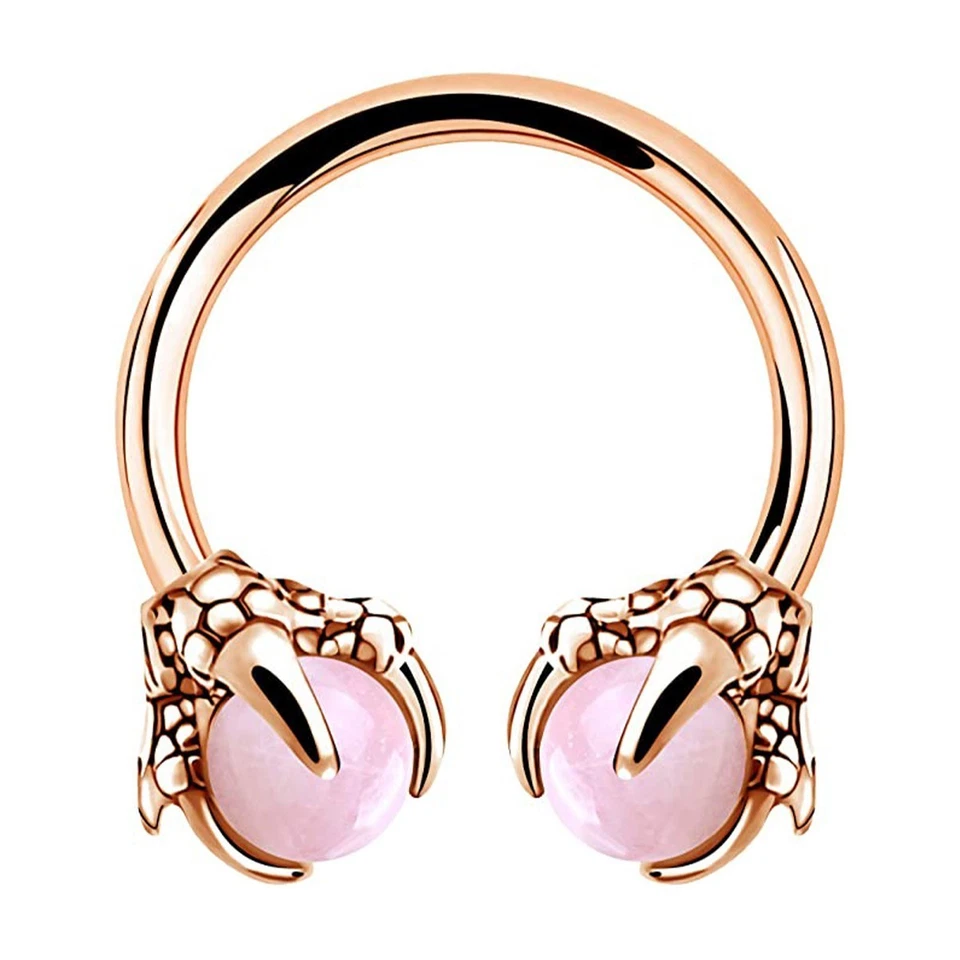 Piercing circular de cartilagem hélice ferradura aço cirúrgico anel septo garra 16G - Imagem 1 de 4