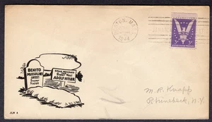 1944 AXIS LEADER GRAVES Unknown-Maker WWII Patriotic TD7 - Bild 1 von 1