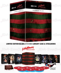 A Nightmare on Elm Street 7-Film 4K Collection Limited Steelbook Edition PRESALE - Foto 1 di 23