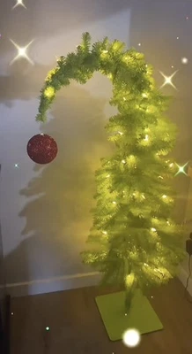 3' Whimsical Grinch Christmas Crumpit Tree, Cindy Lou Who approved  GET IT NOW!! - Image 1 of 4