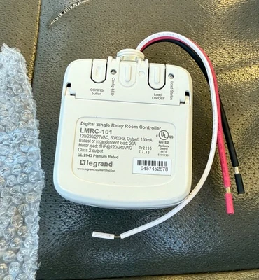 Legrand Wattstopper LMRC-101 DLM Single Relay Room Controller On/Off, 120-277V - Image 1 of 2