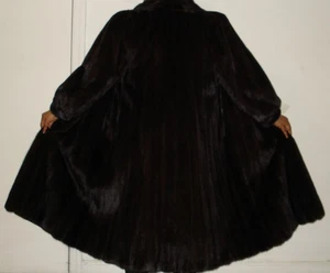 Abrigo de piel oscilante FERAUD Paris Ranch Mink 72" talla 2-4 envío gratuito EXCELENTE ESTADO - Imagen 1 de 7