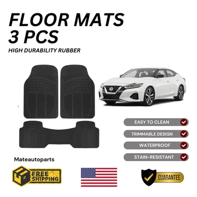 Juego completo de 3 alfombrillas coche Nissan Máxima DE ALTA DURABILIDAD RESISTENTE Foto 1 de 4