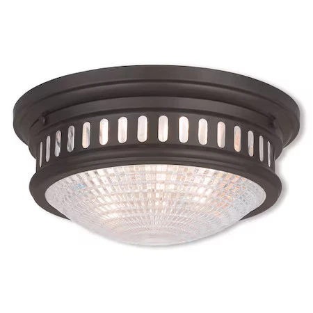 LIVEX LIGHTING 73052-07 Berwick 2 Light Bronze Ceiling Mount - Image 1 of 1