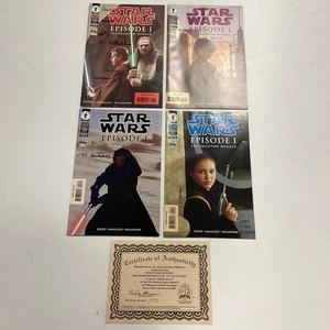 Star Wars Episode 1 The Phantom Menace #1-4 Collection Signed Dynamic Forces - Picture 1 of 10