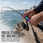 Canna da Pesca Telescopica in Carbonio con Mulinello per Mare, per la pesca