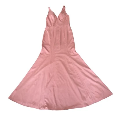 Jenny Yoo Rosa Vestido Formal Vestido de Dama de honor Cuello en V Vestido de Noche Talla 8 Foto 1 de 4