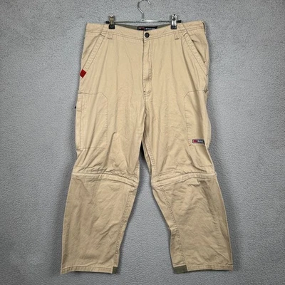 VTG Bugle Boy Pants Mens 36x30 Khaki Convertible Wide Baggy Skater  Grunge Y2K - Image 1 of 4