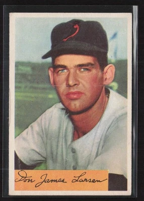 Bowman #101 Don Larsen 1954 - ¡Ex/Ex+ Set Break! RC Foto 1 de 2