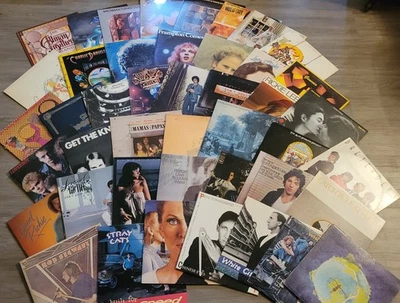Огромный лот из 44 КЛАССИЧЕСКИХ рок и поп виниловых пластинок - от VG до EX состояние товара!! - Изображение 1 из 4