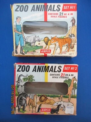 DE COLECCIÓN AIRFIX ZOO ANIMALES DOS (2) CAJAS MARCADAS #1 Y #2 HECHAS EN INGLATERRA Foto 1 de 4