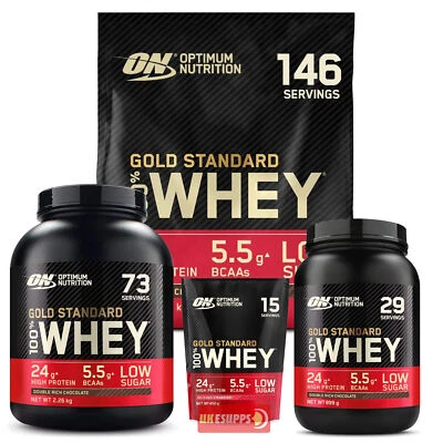 Optimum Nutrition ON 100% Gold Standard Whey Protein Powder 908g 2.2kg 4.5kg - Image 1 of 2