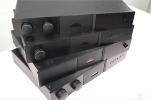 Caja de amplificador de chasis de aluminio completo 430x70x308 mm para circuito naim - Imagen 1 de 11