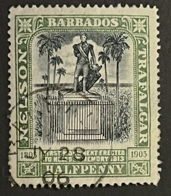 Travelstamps: 1906 Barbados Stamps Sg 146 Nelson Centenary Used - Image 1 of 4