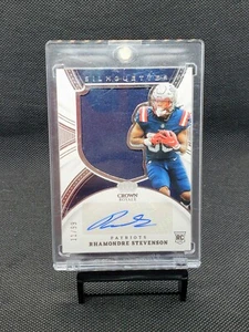 2021 Panini Crown Royale Rhamondre Stevenson Silhouettes Autograph RPA RC 11/99 - Picture 1 of 1