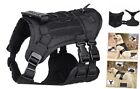 Tactical Dog Harness for Medium Large Dogs No Pull, Military Dog Small Black