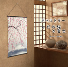 Tapisserie fabriquée au Japon style japonais Sakura Mt. Fuji 46 cm x 82 cm