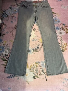 Miss Sixty Extra Low Tommy Flared Denim Jeans Size 31 - Picture 1 of 10