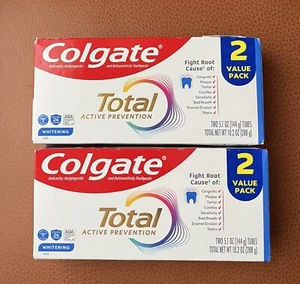 4 Tubes: Colgate Total Whitening Gel Toothpaste 5.1oz Exp 12/26 & E/27 - Picture 1 of 3
