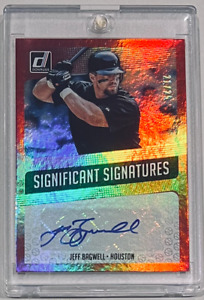 2018 DONRUSS PANINI SIGNIFICANT SIGNATURE JEFF BAGWELL AUTO AUTOGRAPH RED 21/25