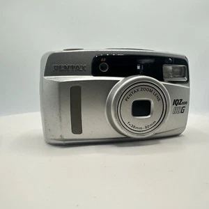 Pentax IQZoom 80G Point & Shoot 35mm Film Camera 38-80mm Zoom Lens Silver Tested - Picture 1 of 11