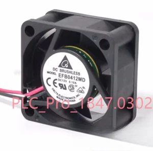 1PCS NEW Delta EFB0412MD 12V 0.10A 40x40x20mm High Speed Ball Bearing Case Fan - Photo 1/4