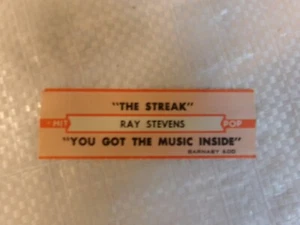 1 Ray Stevens Jukebox Titelstreifen - 45 - The Streak / You Got the Music Inside - Bild 1 von 1