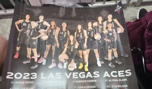 WNBA Fan Appreciation Night Poster 2023 Las Vegas Aces 9/10/23  Size is 15 X 19