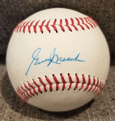 Gene Mauch Signed Autographed Official League Baseball Phillies Angels JSA - Image 1 of 3