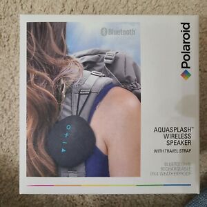 Polaroid Aquasplash Wireless Speaker with Travel Strap New
