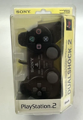 Manette Sony PlayStation 2 DualShock, neuve et scellée - *défaut* - Photo 1/4
