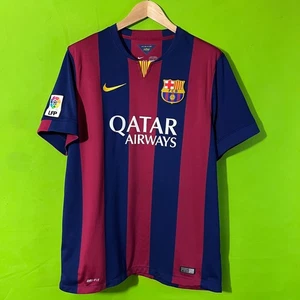 XL 2014 FC Barcelona Nike Qatar Airways Soccer Jersey La Liga Football Shirt - Picture 1 of 8