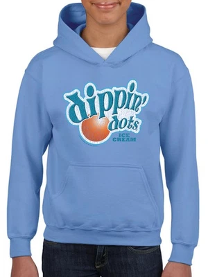 Moletom com capuz retrô Dippin' Dots Logo - Ice Cream Lovers gráfico juvenil - Imagem 1 de 4