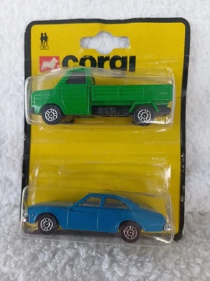 Corgi Juniors pacote duplo de 1981 Ford Transit & Buick Regal lacrado no cartão  - Imagem 1 de 4