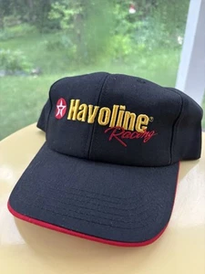 Vtg 90s Y2K Havoline Racing Hat Black with Red Trim K-Products Snapback - Picture 1 of 9