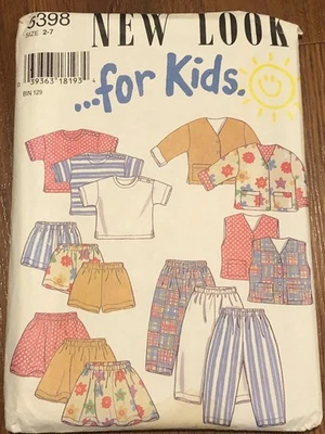 New Look For Kids Size 2-7 Pattern 6398 Wardrobe - Image 1 of 3