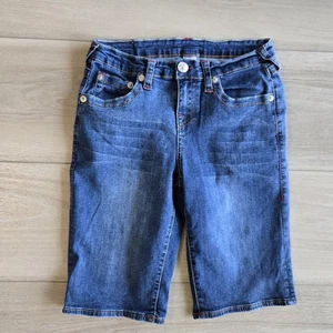 True Religion Shorts Boys 16 Denim Slim Cut Off Stretch Casual BGS 20505987 - Picture 1 of 13