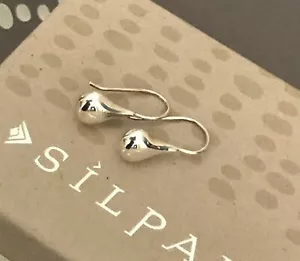 Par perfecto de pendientes pequeños en forma de lágrima de plata de ley 925 Silpada W1645 - Imagen 1 de 12