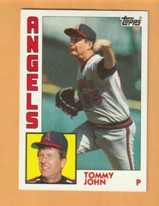 Tommy John California Angels 1984 Topps #415 Terre Haute Indiana 8E - Imagen 1 de 2