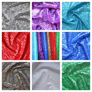 Lurex & Jersey Sequin Dancewear Spandex Lycra Dress Fabric Stretch Costume - Picture 1 of 32