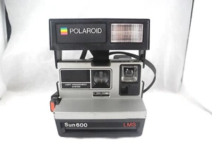 Fotocamera terrestre vintage Polaroid Sun 600 LMS pellicola istantanea non testata - Foto 1 di 9