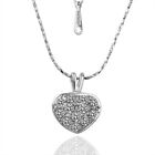 ASAMO Damen Herz Halskette mit Zirkonia Herzkette Schmuck Kette HG1004