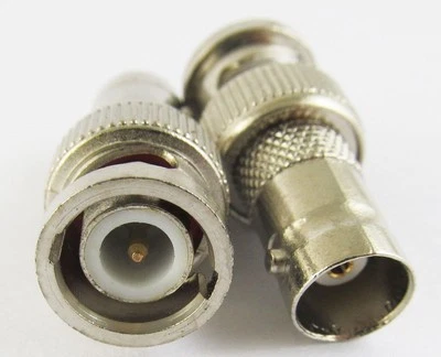 1 x BNC male To BNC female M/F Jack Straight Connector Adapter Nickel Plated - Image 1 of 4