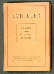 Schulausgabe Schiller 1945 Druckerei des Waisenhauses (Franckesche Stiftungen) - Bild 1 von 2
