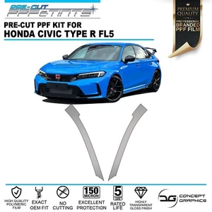 A-Pillars Stone Chip Guard Paint Protection film for Honda Civic Type R FL5 - Picture 1 of 3